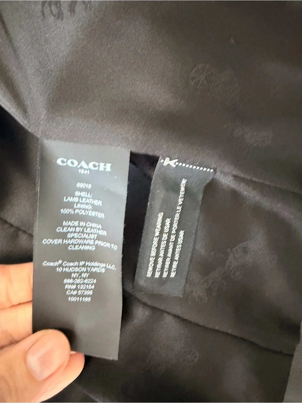 Coach Black Leather Women's Jacket